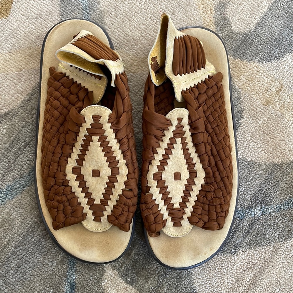 Aztec woven shoes
